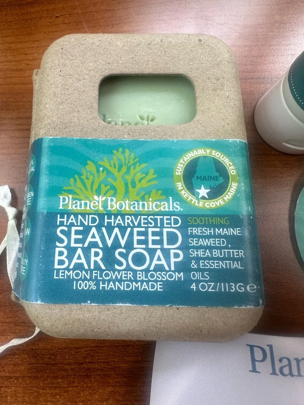 NWT Plant Botanicals Seaweed Lemon Blossom Hand Cream, Body Scrub & Soap Set
